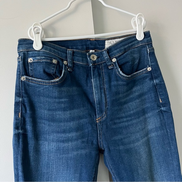 Rag & Bone Nina High Rise Ankle Skinny Jeans Medium Wash Size 27 $225 - Picture 4 of 9